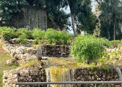 המפלים בכניסה לפארק הלאומי רמת גן